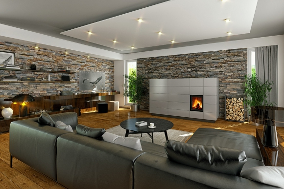 DYNAMIC 3G 44.55.01 - пічна топка для тривалого накопичувального нагріву з подвійним склінням