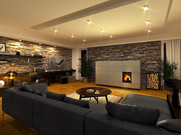 DYNAMIC 3G 44.55.01 - пічна топка для тривалого накопичувального нагріву з подвійним склінням