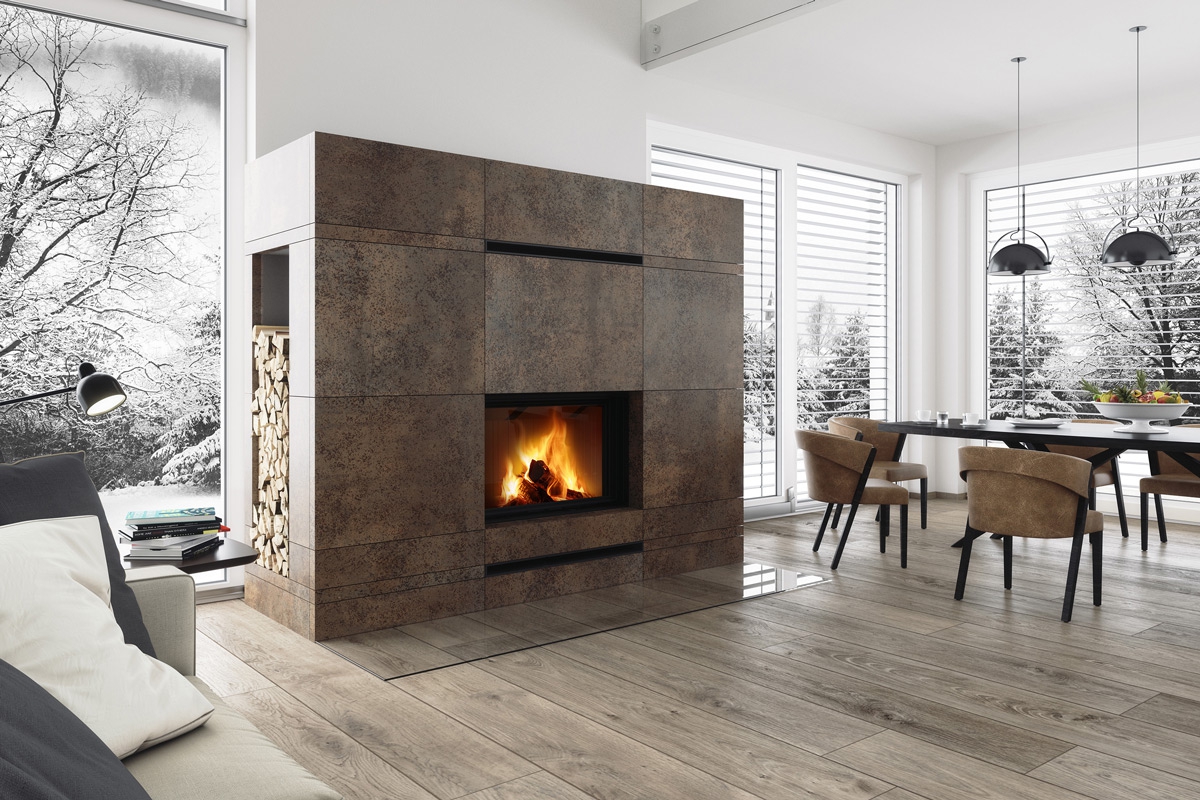 IMPRESSION 2g L 80.60.01 - камінна топка з підйомними дверцятами, подвійне скло